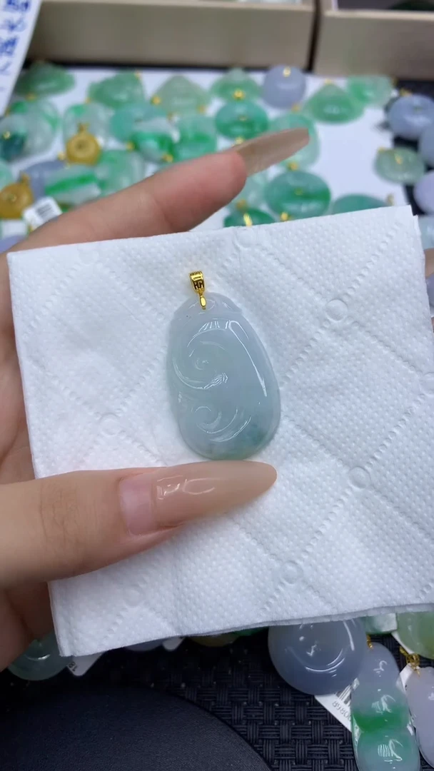 颈饰未镶嵌翡翠天然缅甸A货翡翠