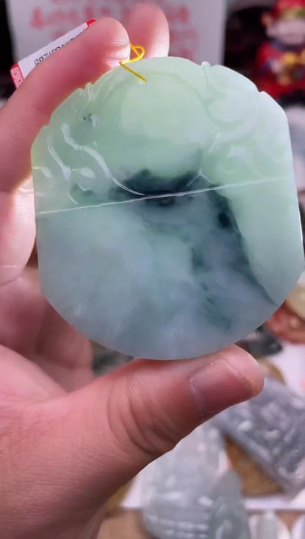 颈饰未镶嵌翡翠无事牌