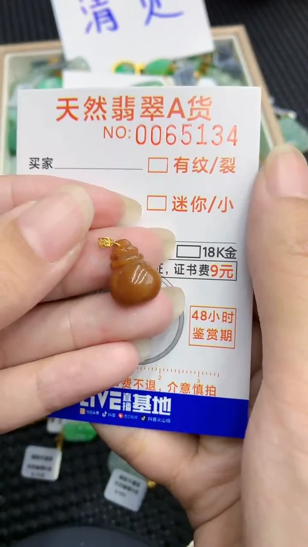【闪购商品】翡翠颈饰18K金镶嵌            8