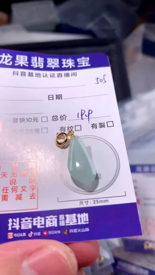 翡翠未镶嵌颈饰随形505