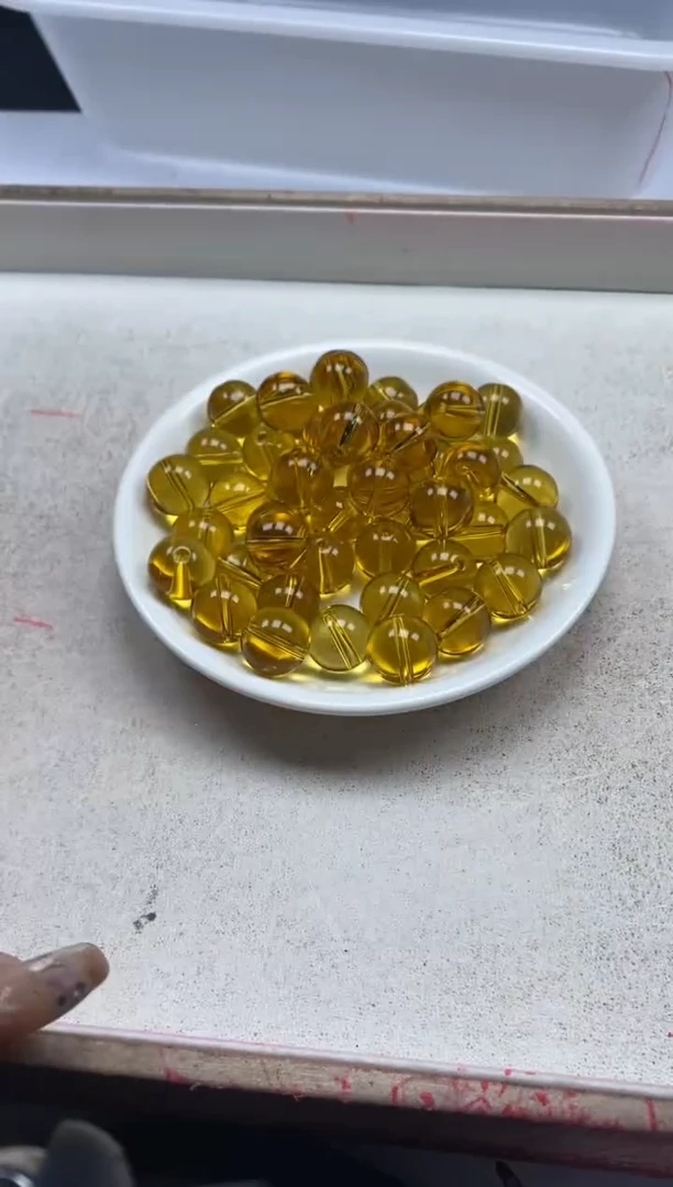 【闪购商品】水晶颈饰未镶嵌w122黄水晶14mm*3颗