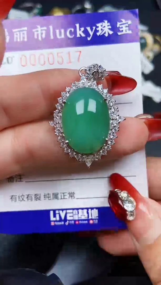 【闪购商品】翡翠颈饰银S925镶嵌0517