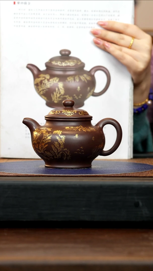 【闪购商品】紫砂茶壶SDH 紫泥 掇只 350cc