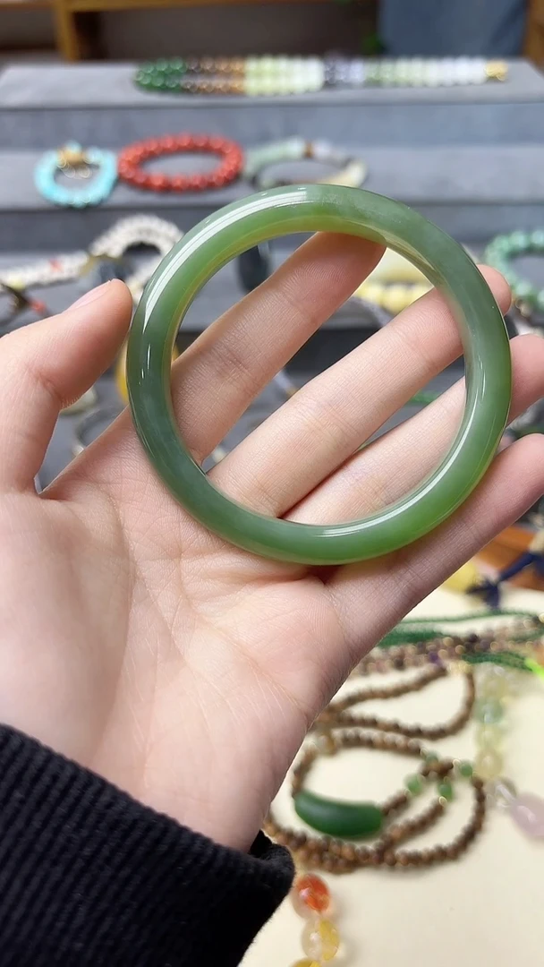 未镶嵌手镯和田玉和田玉手镯56#XEZB