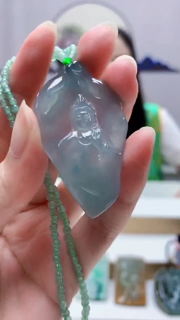 未镶嵌定制翡翠4852zm-毛货赠珠链挂件35