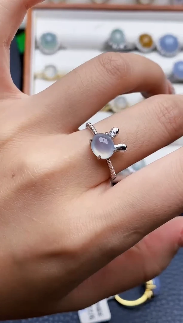 银S925镶嵌戒指翡翠2044