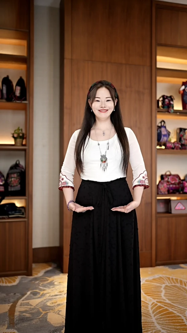 刺绣黔东南苗族刺绣短白色内搭