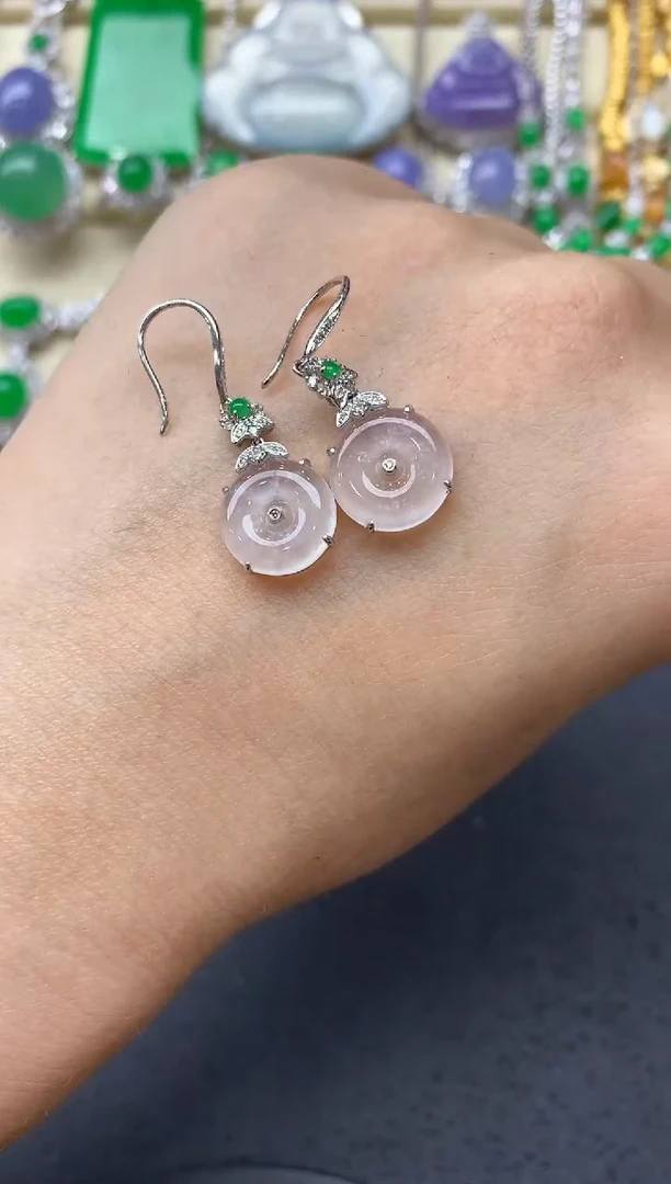 翡翠18K金镶嵌颈饰527-中国好珍宝