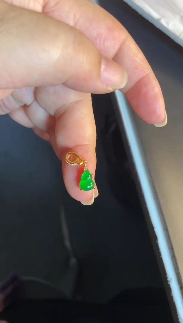 吊坠(不含链)银S925镶嵌翡翠1