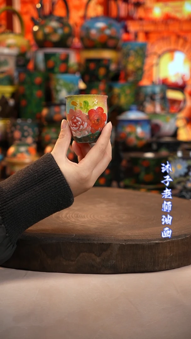 油画   釉下彩  杯子