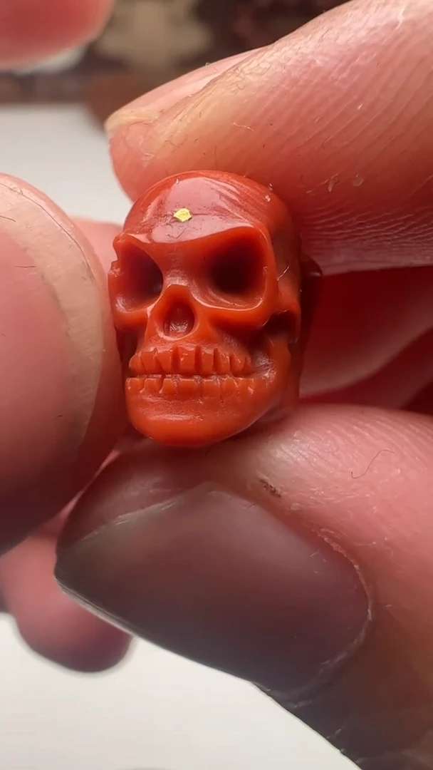 【闪购商品】玛瑙/玉髓颈饰未镶嵌南红骷髅