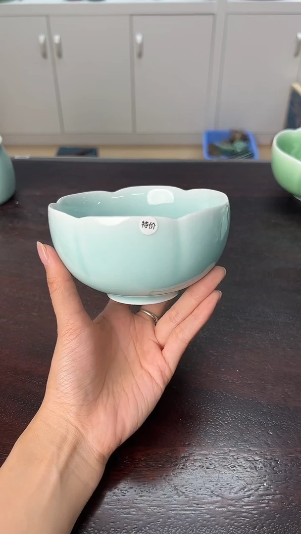 龙泉云间青瓷小米茶器