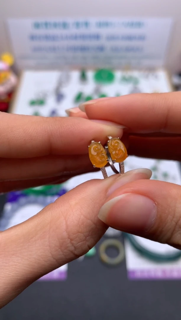 【闪购商品】定制翡翠18K金镶嵌模式推广期24小时鉴赏期