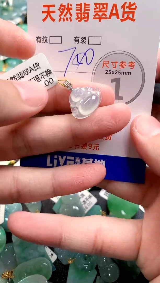 颈饰18K金镶嵌翡翠0885762465