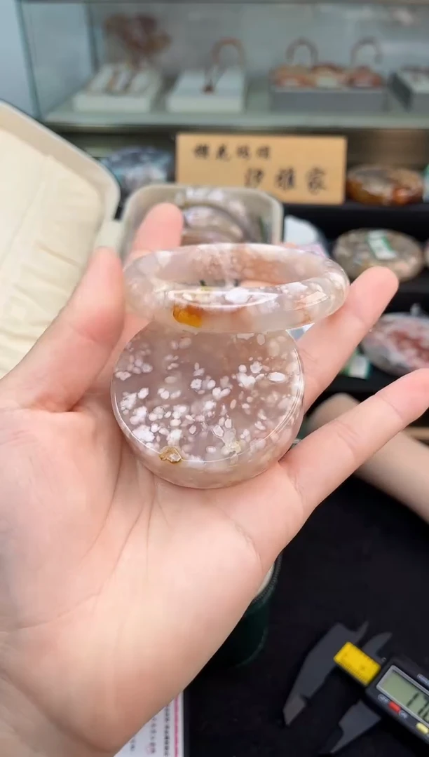 未镶嵌手镯石英质玉56圈口（赠品镯心）36432741