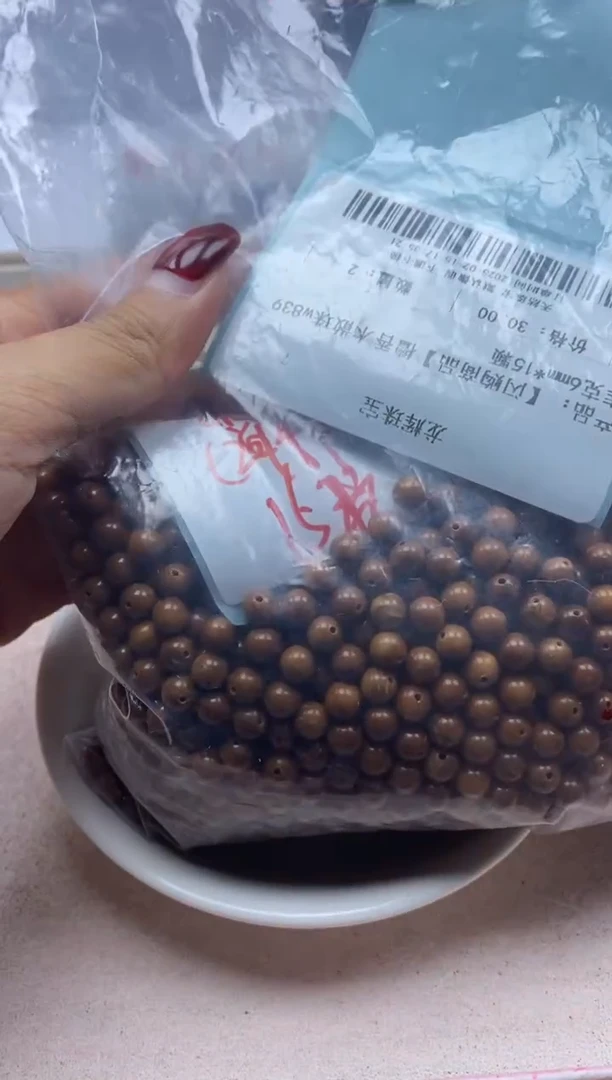 【闪购商品】檀香木散珠w839库克6mm*15颗