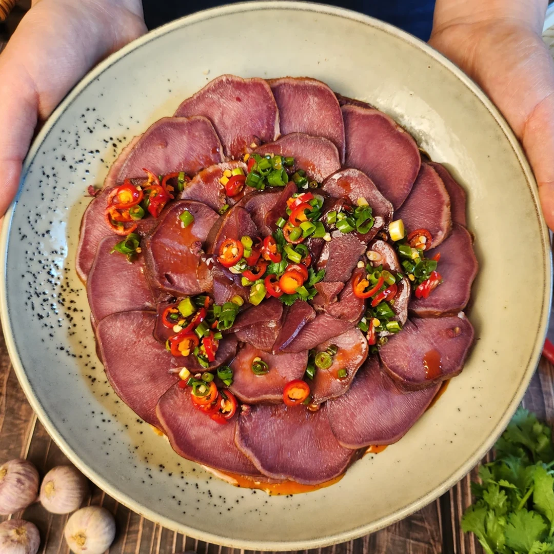 【腊猪舌条口条】湖北特产农村家土猪肉柴火烟熏腊肉下酒菜腊味