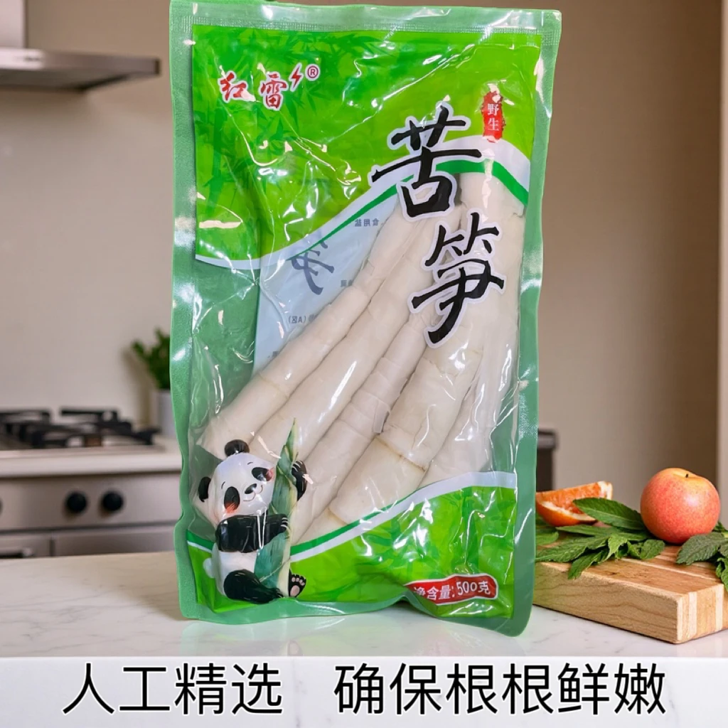 福建南平野生苦笋尖红雷开胃低卡低脂竹笋独立包装