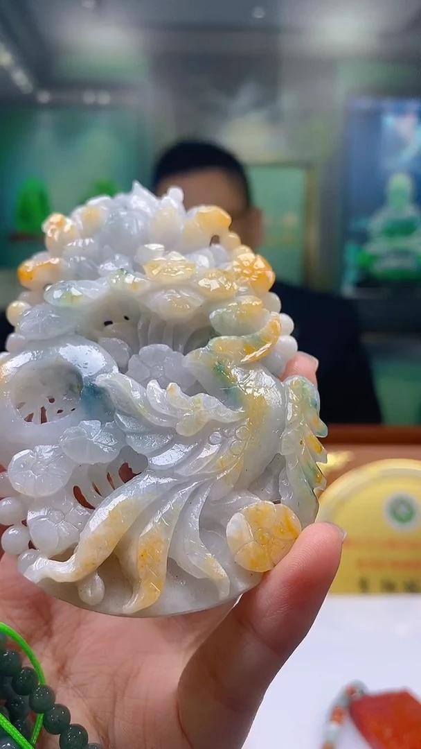 未镶嵌定制翡翠KK翡翠毛货吊坠-29