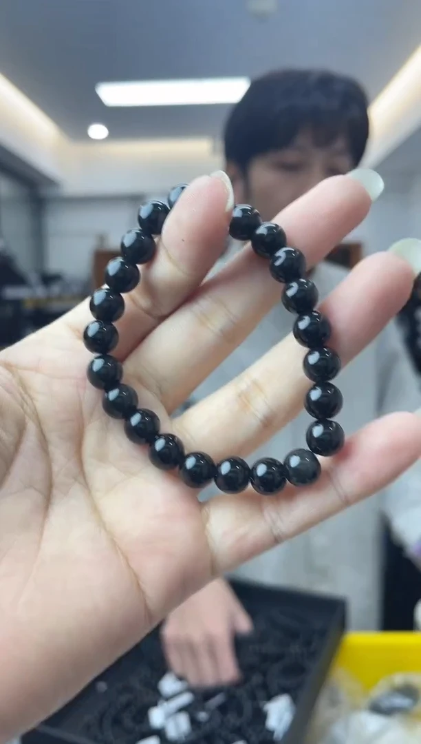 【闪购商品】黑曜岩未镶嵌手链多样性一件发货