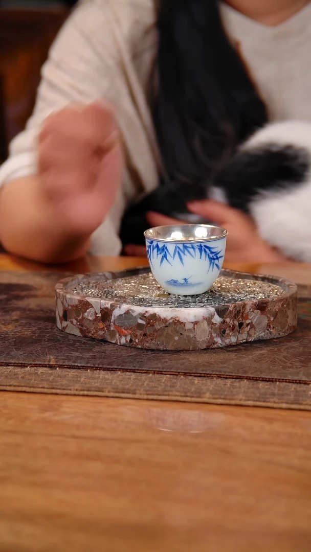 猫***兄盛唐工坊 足银瓷包银