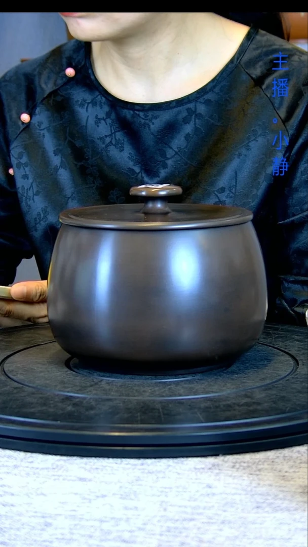 建水全手工紫陶茶罐精磨357撬散一片206