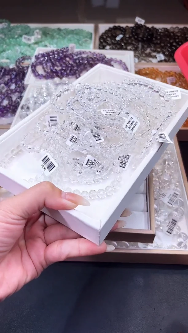 /未镶嵌水晶A白水晶手串8mm