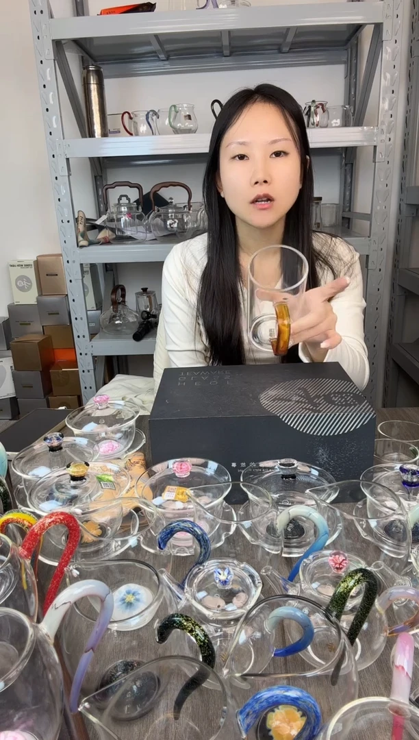 风谜琥珀绿茶杯