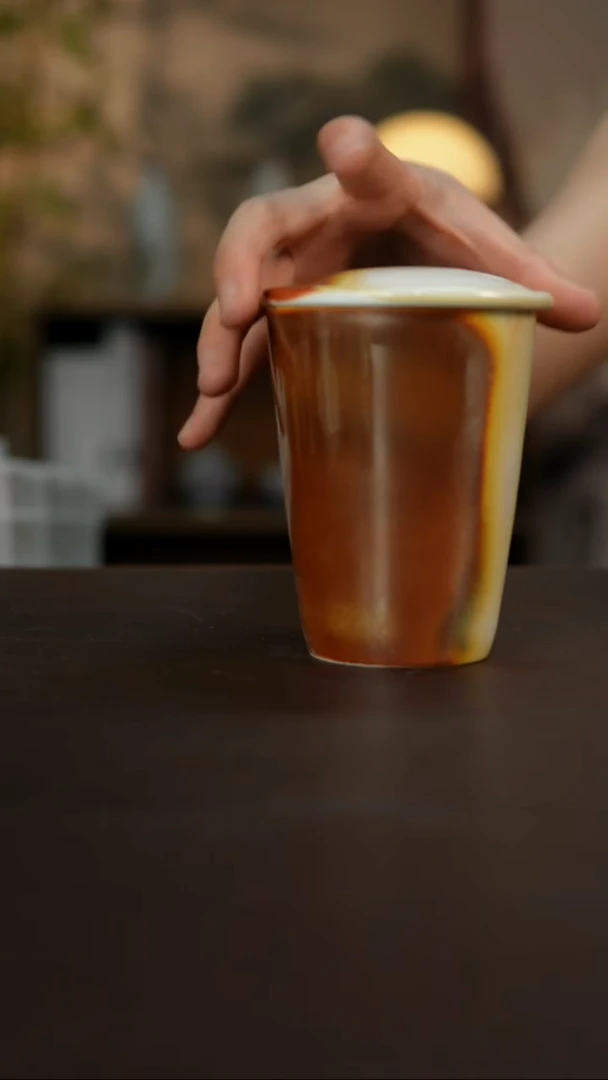 杯景德镇陶瓷杯碗柴烧多人