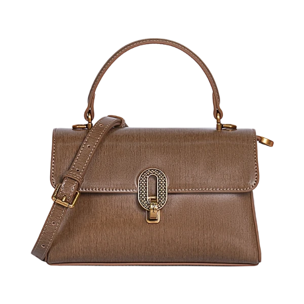 【云云甄选】CF-2567-棕色-24.5*7*13.5轻奢时尚女士新款单肩斜挎包