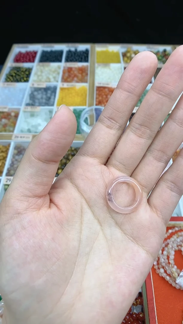 【闪购商品】石英质玉戒圈未镶嵌戒圈卡10
