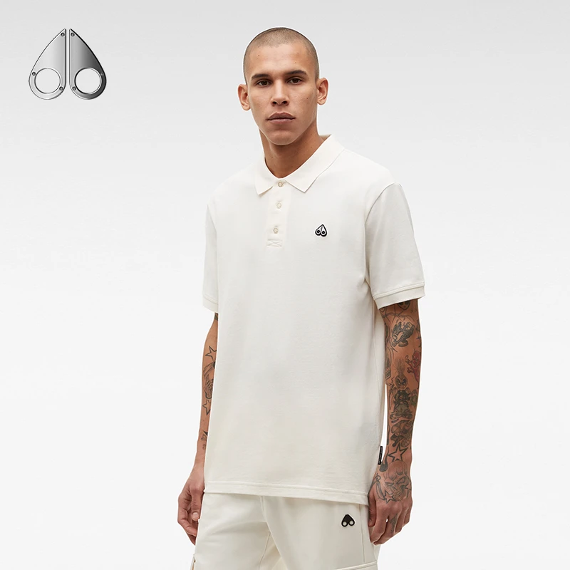 MOOSE KNUCKLES 男刺绣LOGO休闲短袖夏季时尚POLO衫M12MT712G