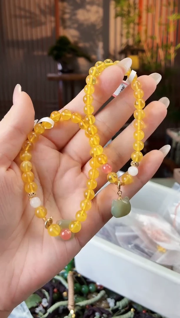 蜜蜡颈饰未镶嵌多样性发货拍一发一
