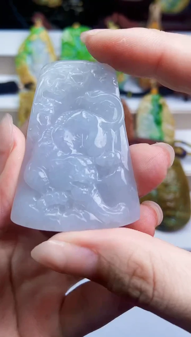 颈饰未镶嵌翡翠翡翠A货