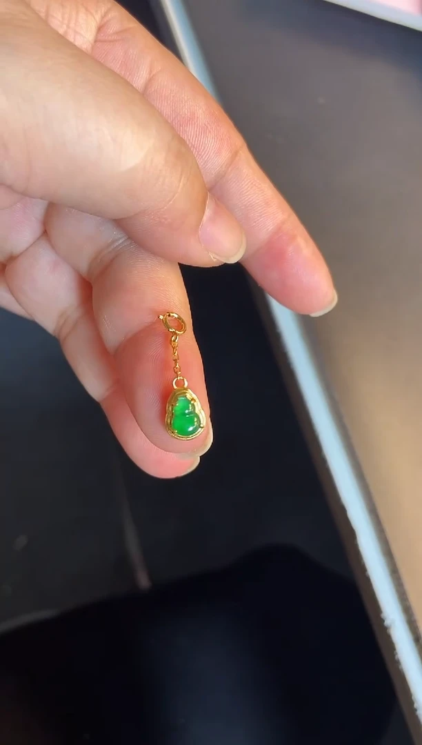 吊坠(不含链)银S925镶嵌翡翠1