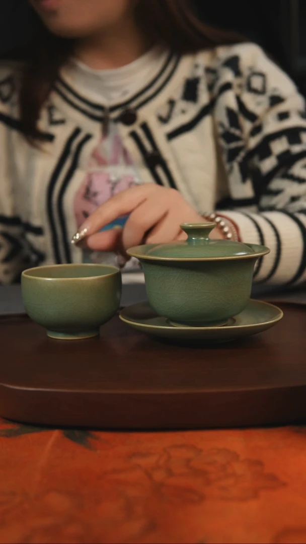 杯子K****r大元宝 罗汉杯 柴烧 汝州原产地原矿仿古老釉