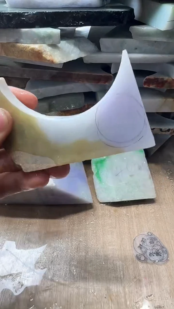 未镶嵌定制翡翠天然翡翠A货花665