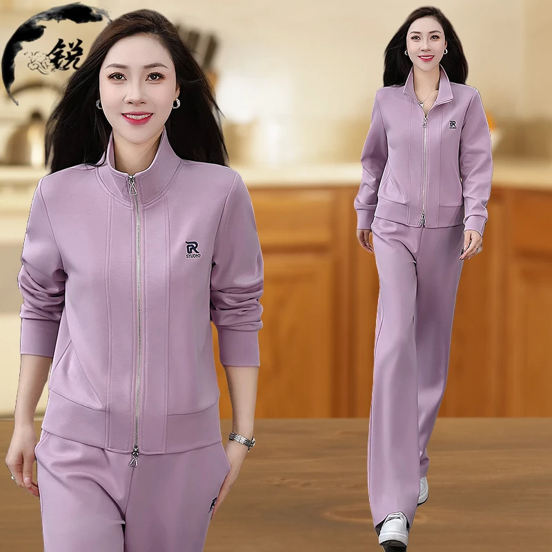 卫衣宽松韩版春秋款2025新款运动服白色显瘦休闲运动套装休闲气质