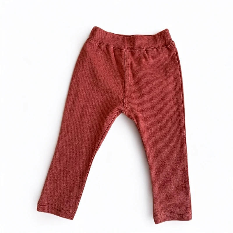 男宝女宝针织暖裤纯色舒适弹力春秋夏休闲外穿修身百搭长裤