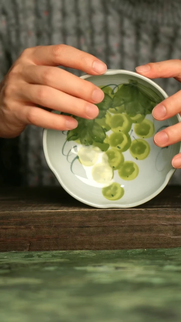 陶瓷青诗集手工手绘瓷器