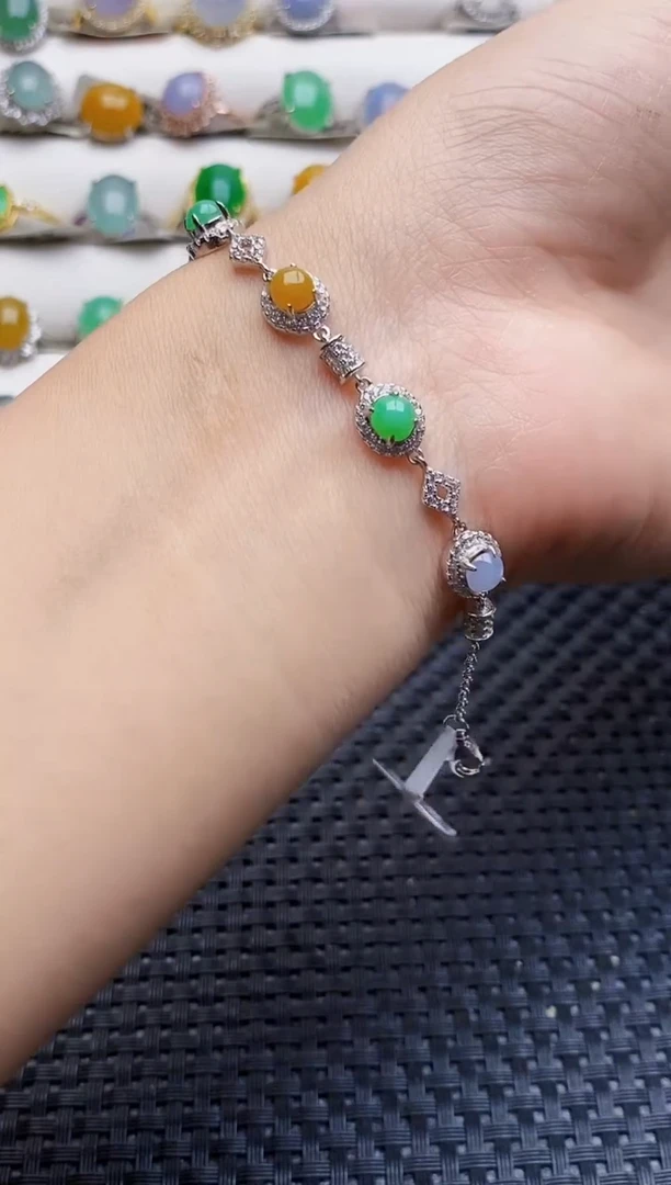 银S925镶嵌戒指翡翠2431