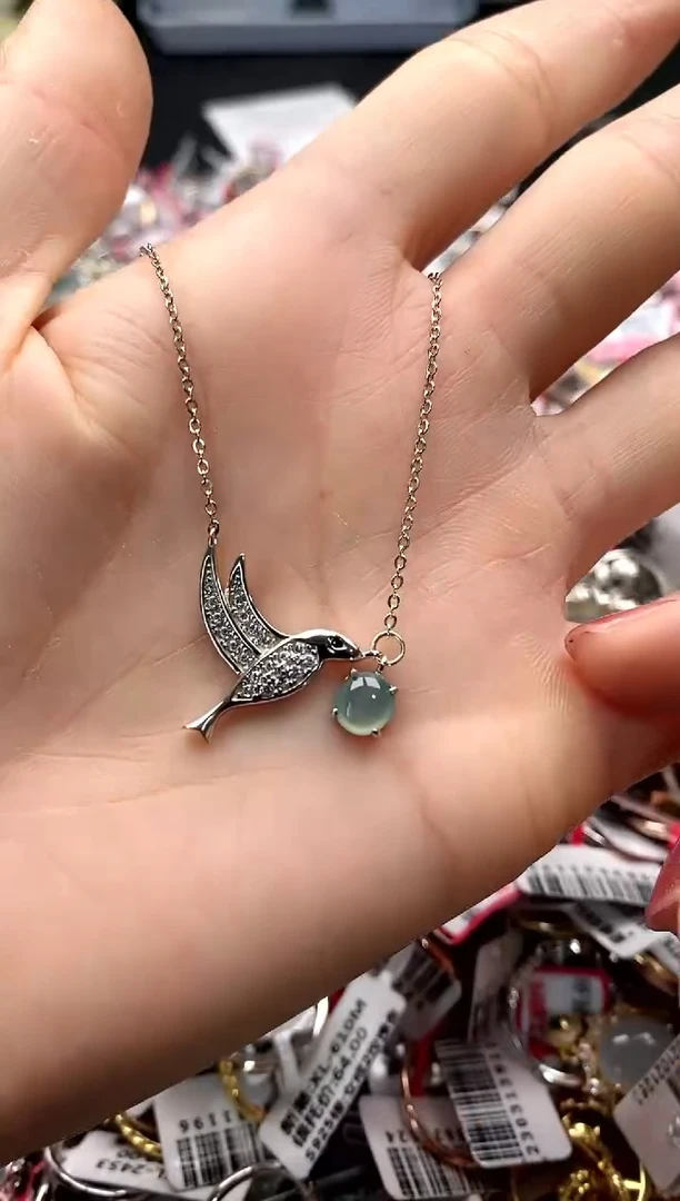 【闪购商品】翡翠戒指银S925镶嵌33333333     9