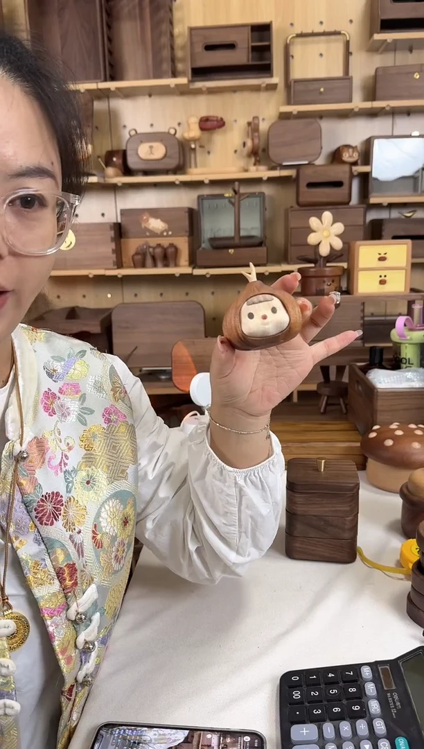 木乌檀木实木蒜头妹