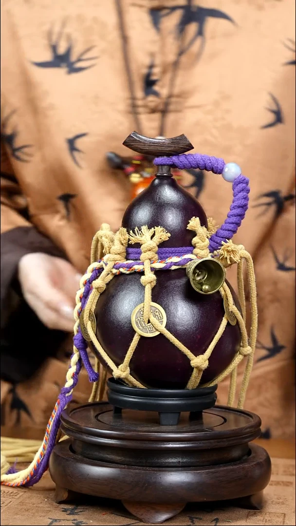 XB092网兜款大漆酒葫芦（现货现发）