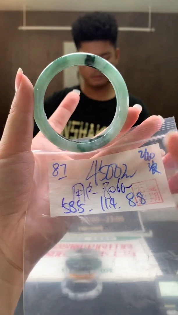 未镶嵌手镯翡翠用****6翡翠手镯 下单联系小耳机#87