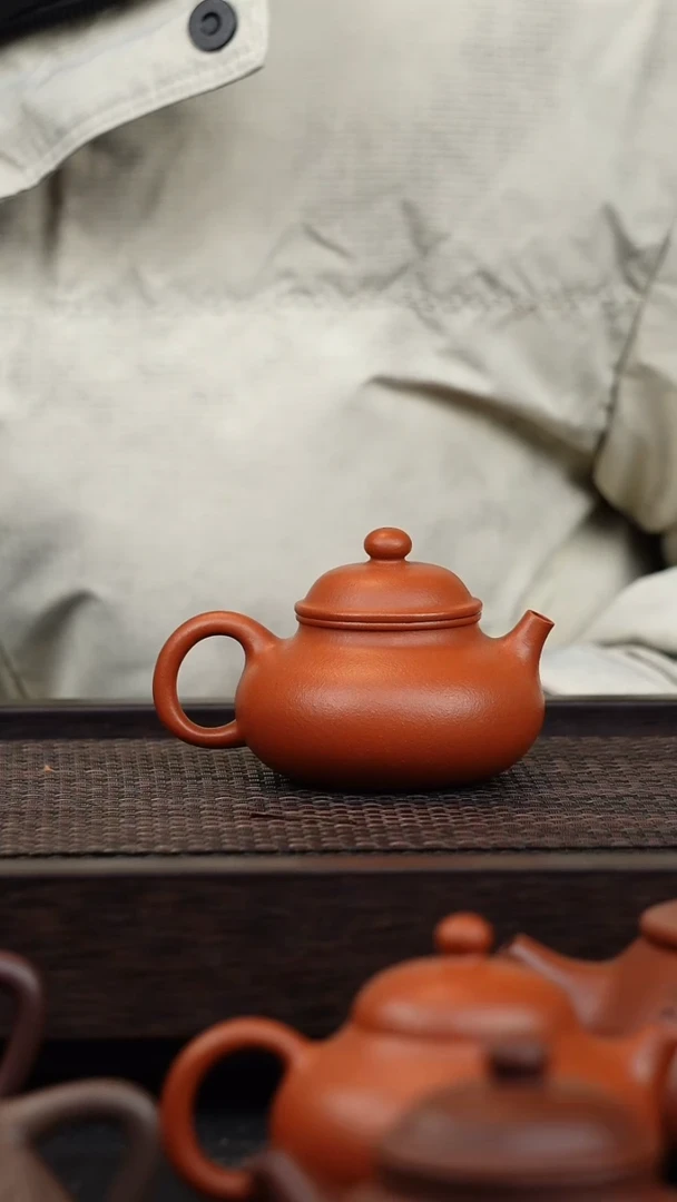 【闪购商品】紫砂茶壶130cc朱泥容天小煤窑