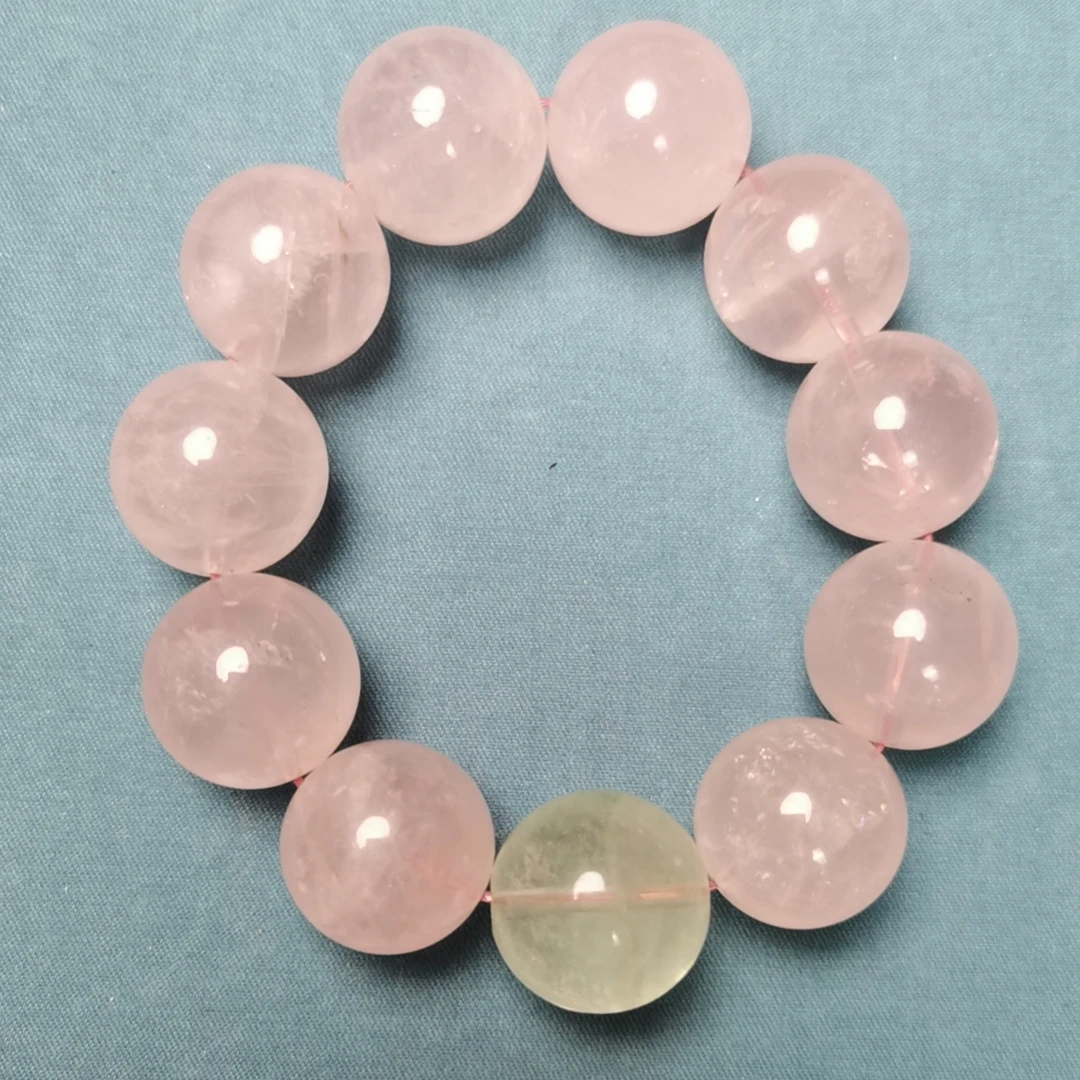 粉水晶18mm手链 多样性发其一