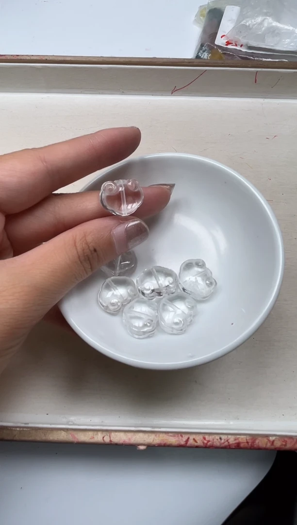 散珠未镶嵌水晶M352 白水晶 大如意1个15元