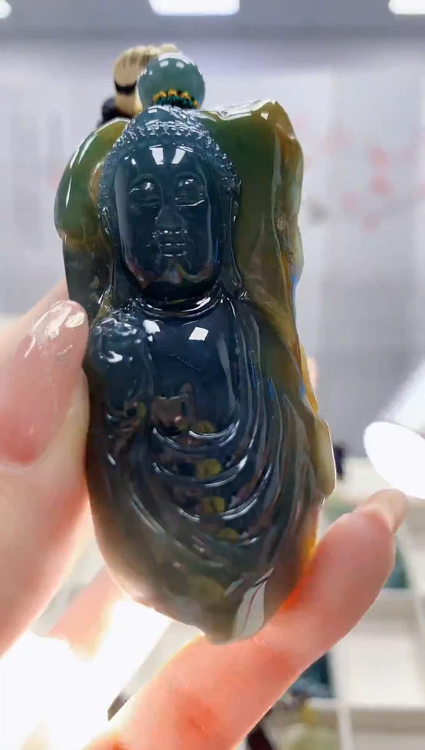 未镶嵌定制翡翠5028jw-毛货挂件20