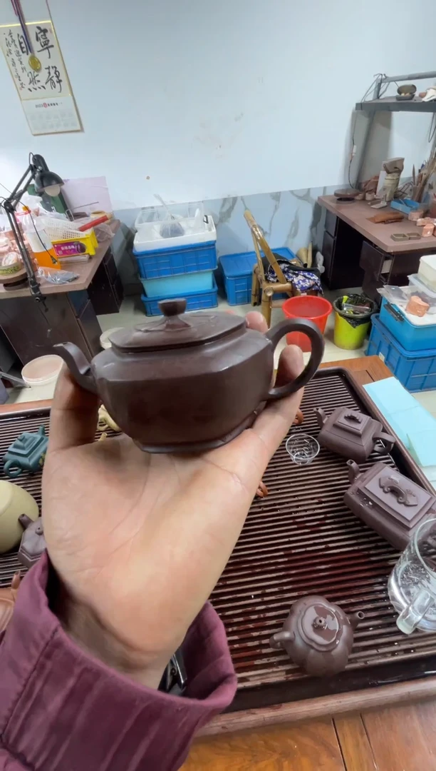茶杯紫砂海棠111